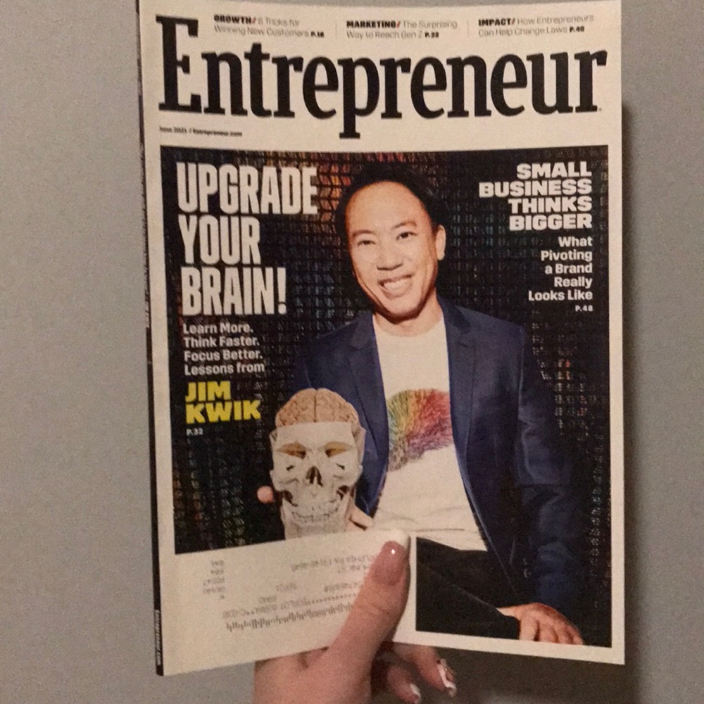Entrepreneur Jim Kwik Magazine